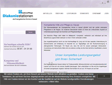 Tablet Screenshot of diakoniestationen-kassel.de